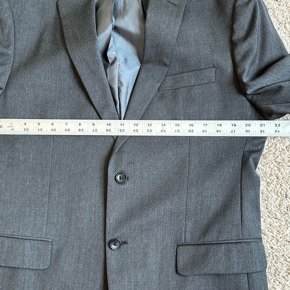 Banana Republic Lanificio Cerruti Tailored Fit Gray Classic Wool Blazer Sz 42R - Picture 10 of 14